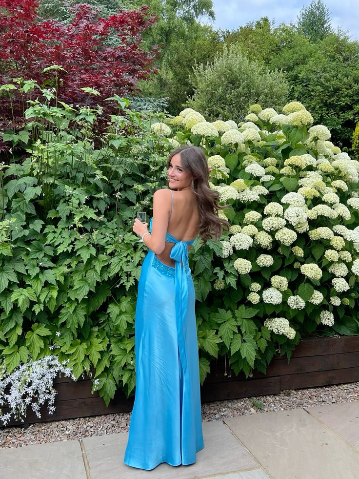 Long Classy Evening Classy Prom Dress, Custom Blue Classy Prom Dress