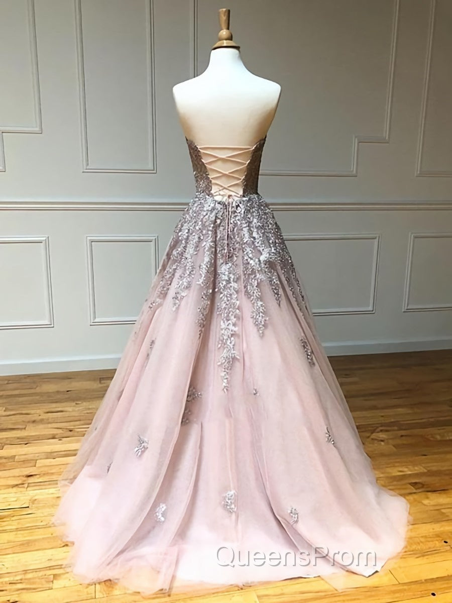 Long Lace Evening Prom Dress with Corset Back, Long Lace Formal Evening Graduation Dress Secondary image