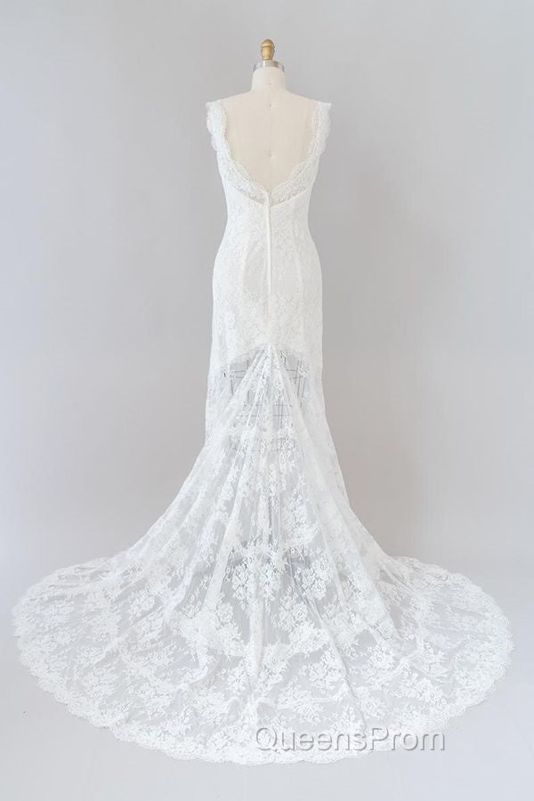 Long Mermaid Sweetheart Lace Backless Wedding Dress Secondary image