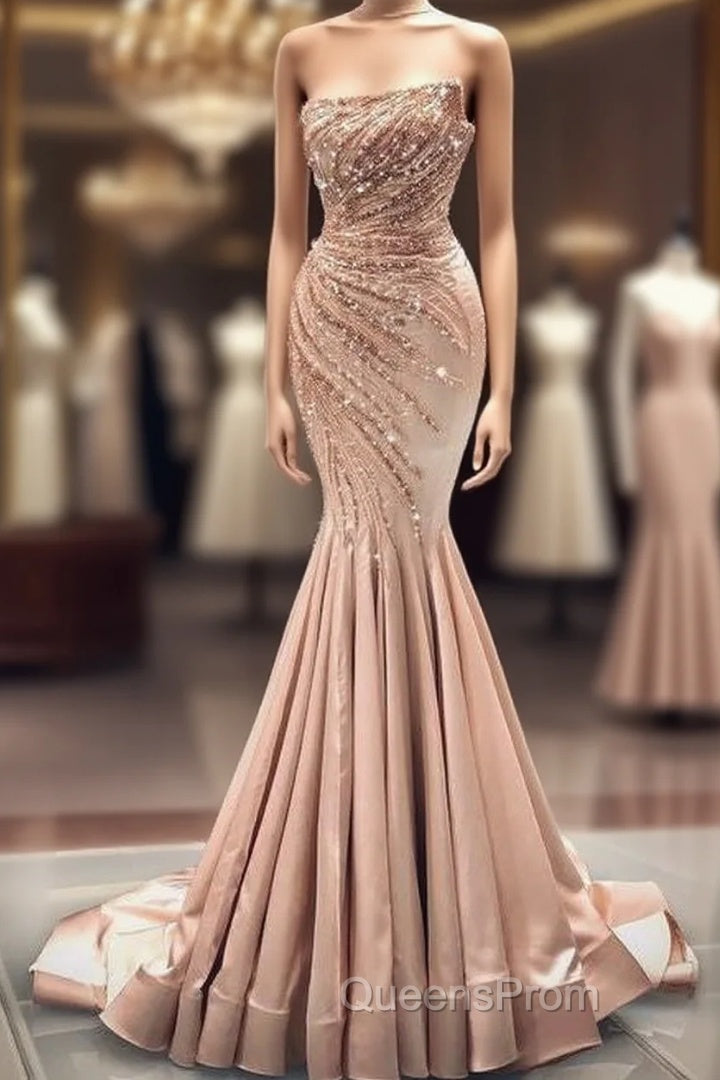 Long Evening Prom Dress Cute Girl Simple Elegant Wedding Dress Main image