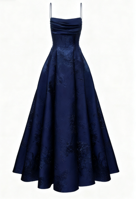 Long Spaghetti Straps A-Line Green Classy Prom Dress, Long Classy Prom Dress
