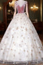 Lovely Ivory Tulle Ball Gown Straps Party Dress, Ivory Sweet 16 Dress Formal Dress