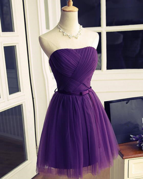 Lovely Purple Homecoming Dress , Cute Classy Dress Secondary image