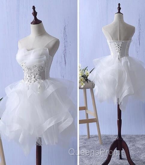 Lovely Tulle Short Party Dress, Cute Teen Junior Evening Prom Dress Secondary image
