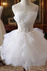 Lovely Tulle Short Party Dress, Cute Teen Junior Evening Prom Dress