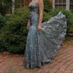 Luxury Mermaid Black Girl Long Classy Prom Dress Birthday Outfit
