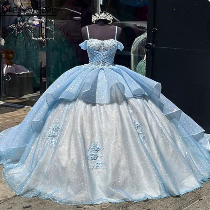 Luxury Quinceanera Dress Applique Corset Ball Gown Classy Prom Sweet 16 Dress