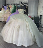 Luxury Quinceanera Dress Applique Corset Ball Gown Classy Prom Sweet 16 Dress