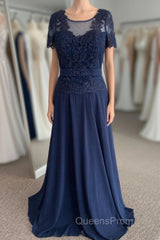 Illusion Neck Sweetheart Sleeves Beaded Appliques Long Formal Dress with Sash
