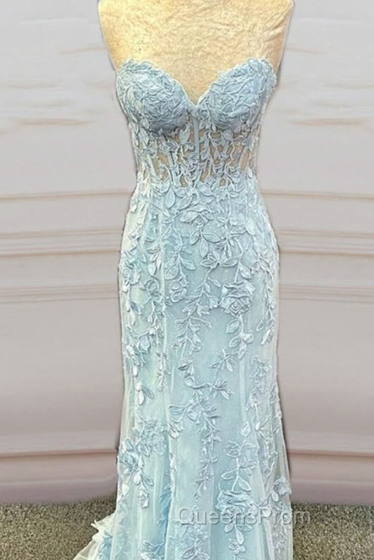 Mermaid Bay Blue Lace Corset Dress Secondary image