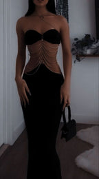 Mermaid Black Classy Prom Dress Long Party Birthday Outfits