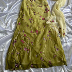 Mermaid Floral Chiffon Classy Evening Classy Prom Dress