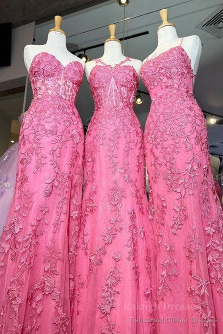 Mermaid Hot Lace Long Prom Dress, Long Hot Formal Graduation Evening Dress Main image