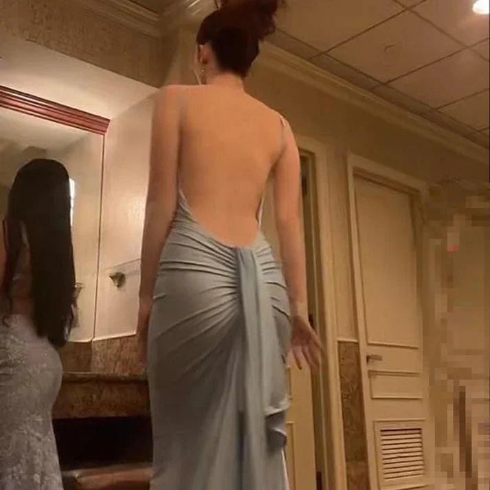 Mermaid Long Classy Prom Dress New Arrival Sexy Backless Classy Evening Dress Secondary image