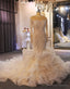 Mermaid Long Sleeve Appliques Beading Wedding Dress