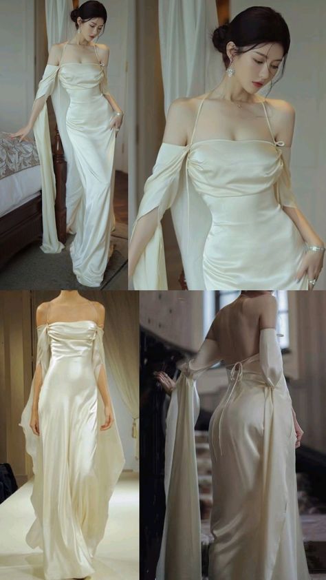 Mermaid Off The Shoulder Floor-Length Satin Long Sleeves Classy Evening Dress Classy Prom Dress Main image