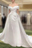 Mermaid Satin Off The Shoulder Wedding Dress