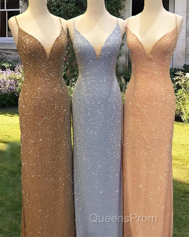 Mermaid Sequined Beaded V-Neck Formal Dress Secondary image