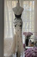 Mermaid Spaghetti Strap Chiffon Applique Long Classy Prom Dress Temperament Party Dress