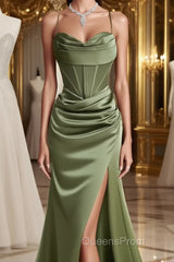 Mermaid Sweetheart Neck Lavender Long Evening Prom Dress,Formal Evening Dress