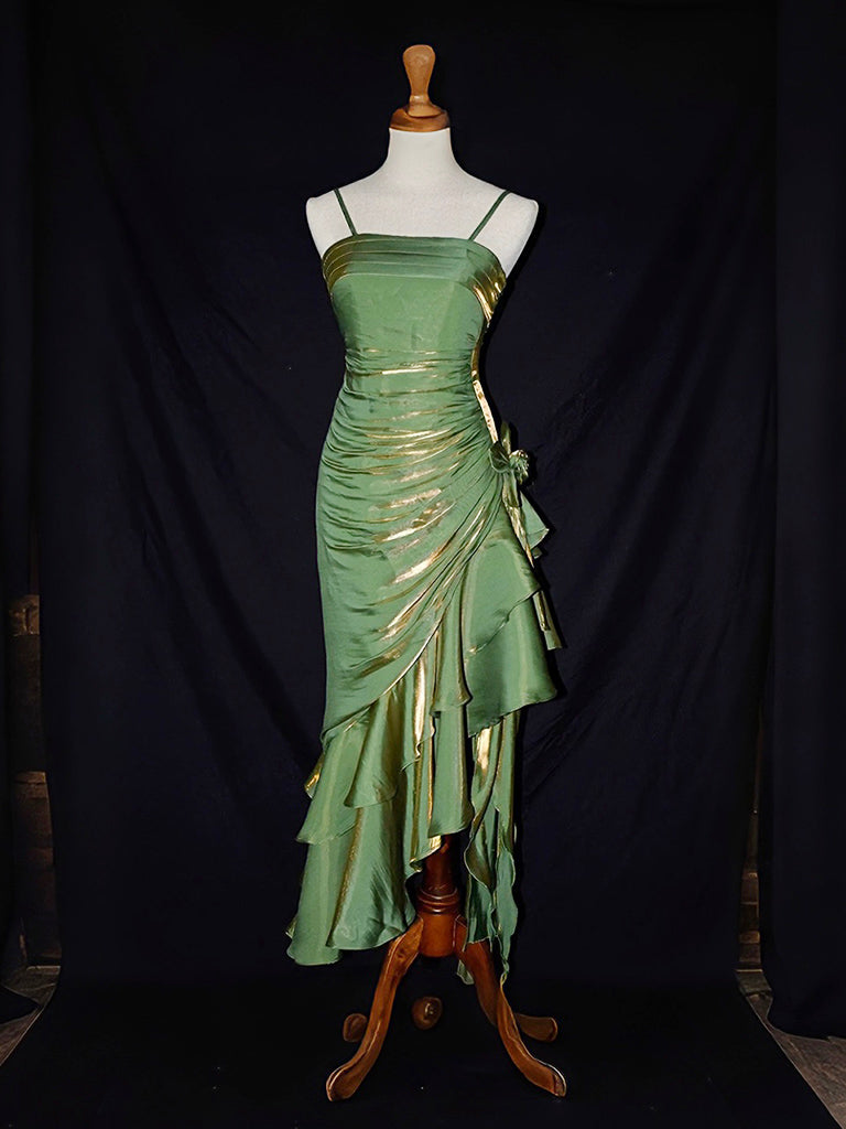 Mermaid Tea Length Vintage Fairy Style Classy Prom Dress