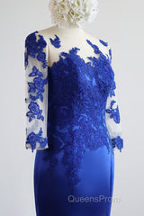 Mermaid / Trumpet Evening Gown Elegant Dress Formal Floor Length Half Sleeve Illusion Neck Satin With Pleats