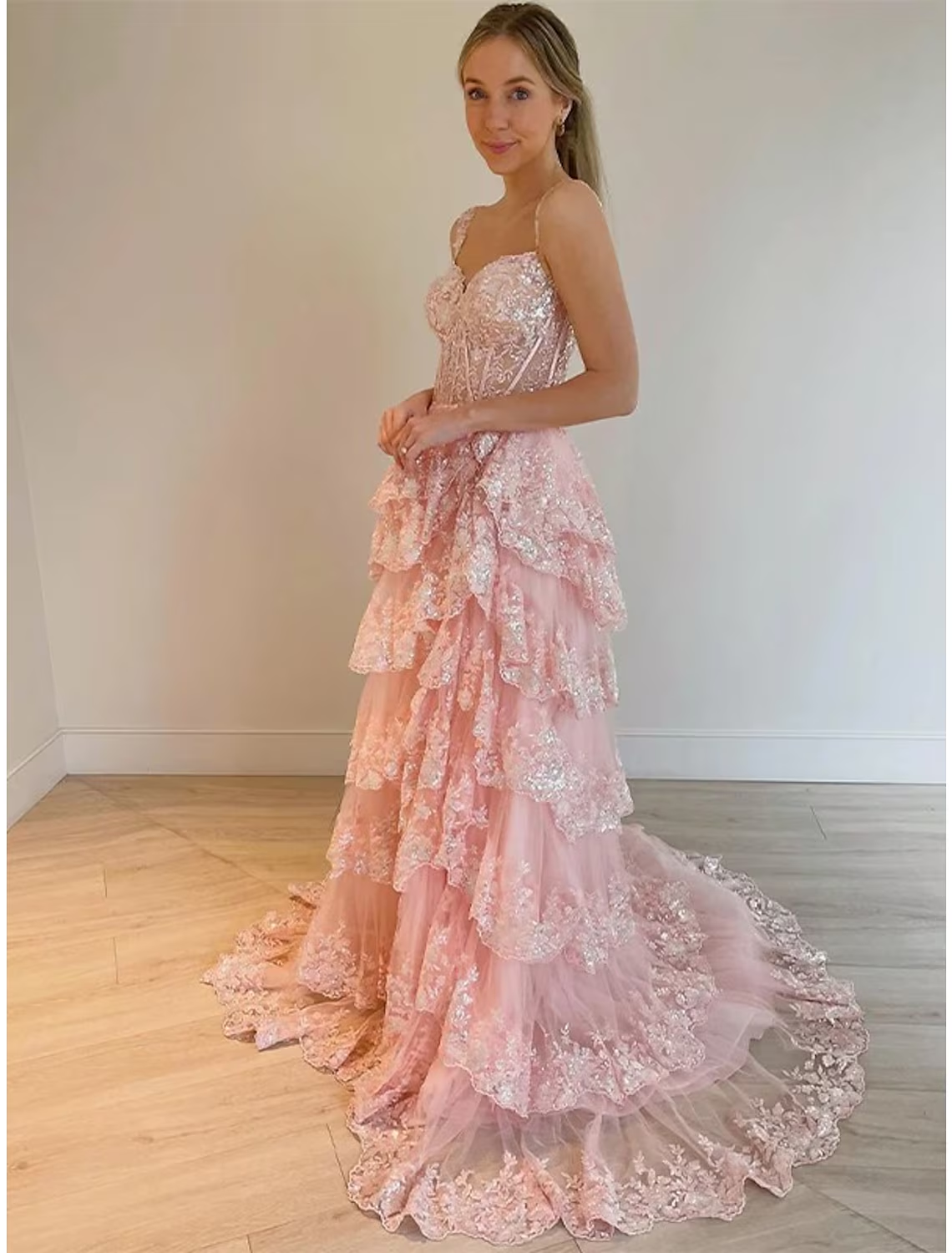Mermaid / Trumpet Classy Prom Dress Corsets Dress Classy Court Train Sleeveless Off Shoulder Tulle With Sequin Slit