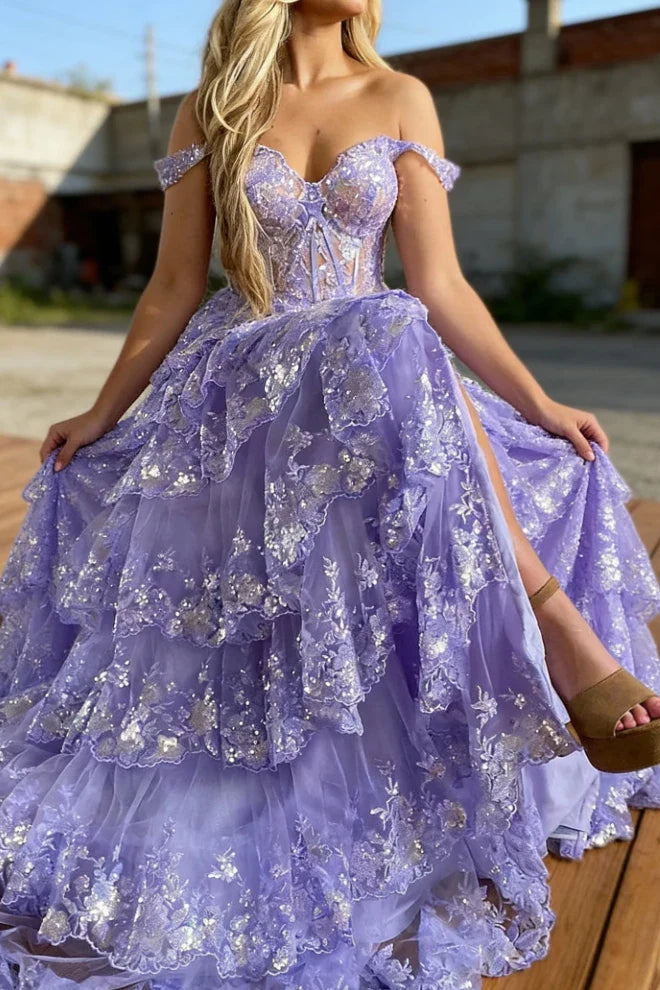 Mermaid / Trumpet Classy Prom Dress Corsets Dress Classy Court Train Sleeveless Off Shoulder Tulle With Sequin Slit