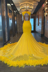 Mermaid V-neck Sequined Beaded Floor-length Sleeveless Open Back Evening Prom Dress