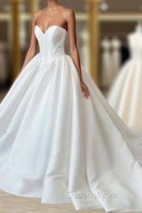 Minimalist Corset Satin Wedding Dress