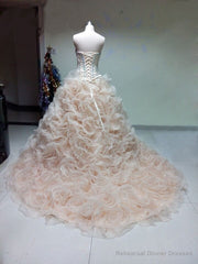 Mitzvah Dress Stunning Champagne Quinceanera Dress Masquerade Ball Gowns
