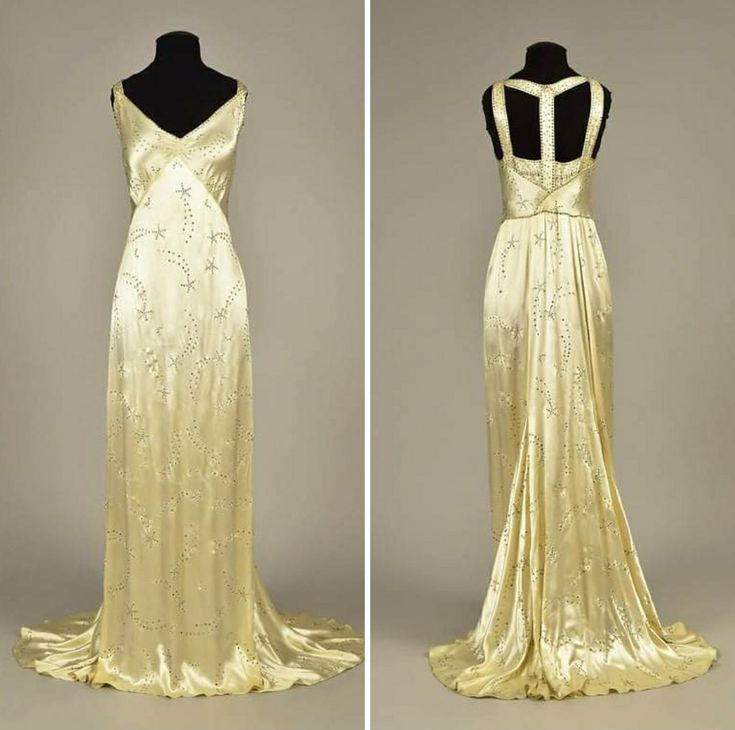 Modest A Line V Neckline Yellow Satin Beads Long Party Dress Classy Prom Dress Secondary image