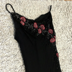 Modest Black Long Classy Prom Dress With Flowers 22Th Birthday Outfits