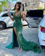 Modest Mermaid Black Girl Sequin Classy Prom Dress 22Th Birthday Outfits