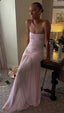 Modest Mermaid Pink Long Classy Prom Dress Classy Graduation Party Dress Classy Evening Dress