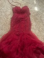 Modest Mermaid Spaghetti Straps Burgundy Sequin Classy Gown 23Rd Birthday Dress Classy Prom Dress 20Th Birthday Outfits