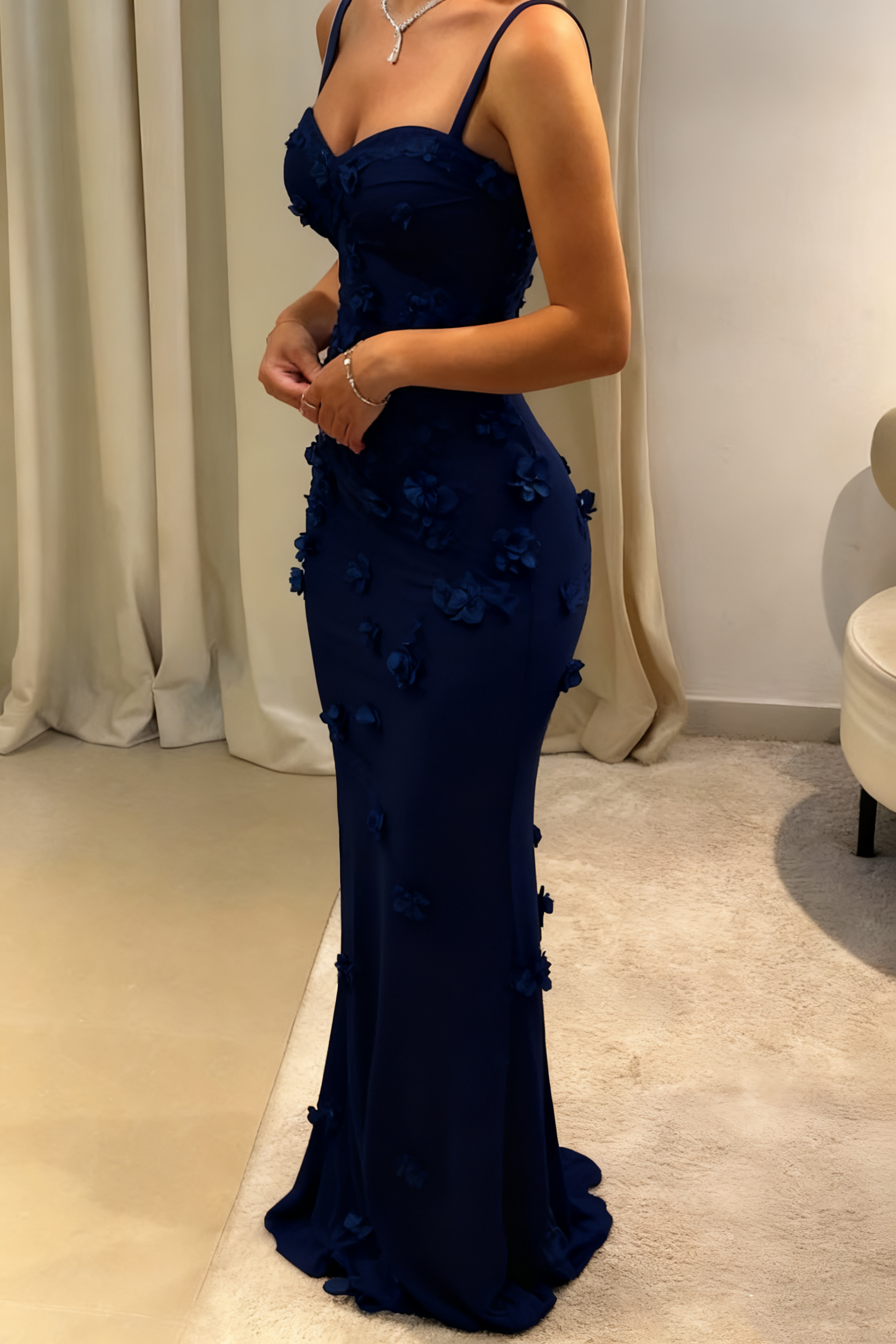 Modest Mermaid Spaghetti Straps Light Sky Blue Long Classy Prom Dress Party Dress 21St Birthday Outfits Graduation Dress