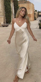 Modest Mermaid Spaghetti Straps Long Classy Prom Dress