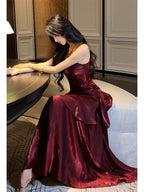 Modest Mermaid Spaghetti Straps Long Classy Prom Dress Birthday Party Dress Classy Evening Gowns