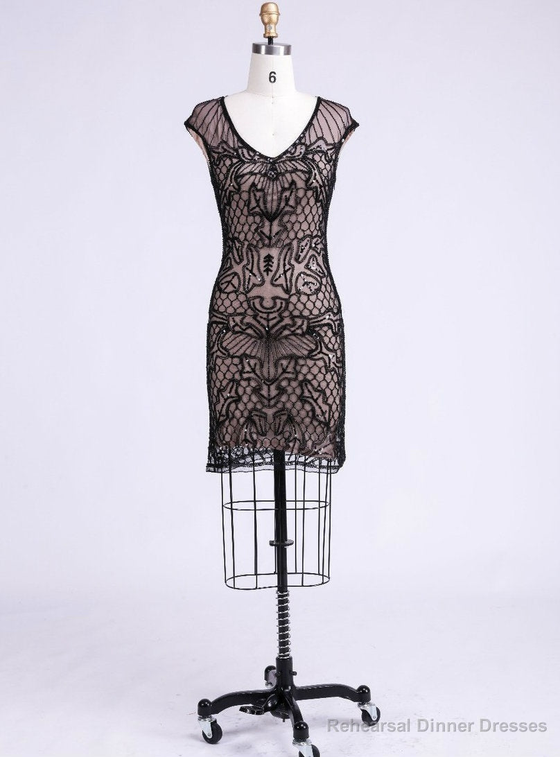 Mother of the bride dresses New design Sexy with V-Neck Cap Sleevess Main image
