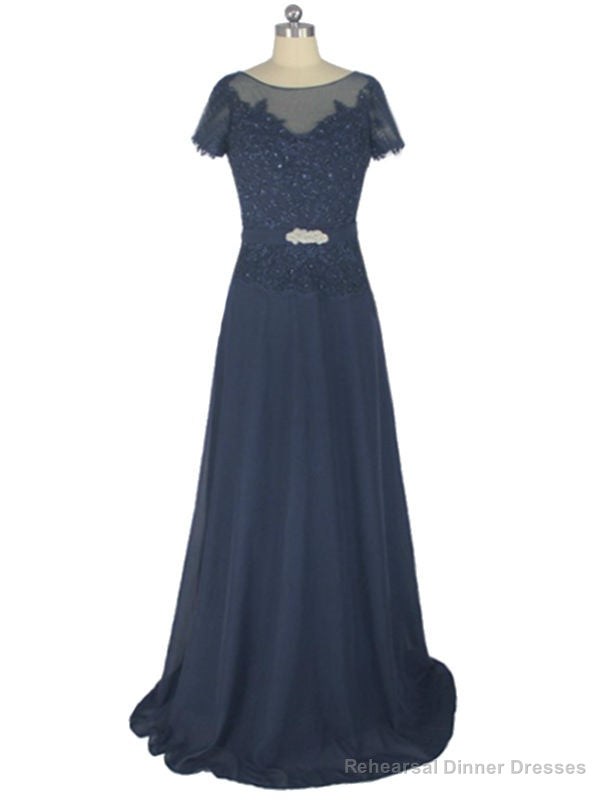 Mother Of The Bride Dresses with Short Sleeve A Line Cap Sleeves Main image