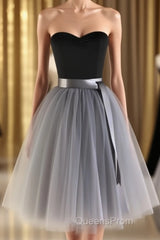 New High Quality Charming Evening Dress, A-Line Cocktail Evening Prom Dress, Chiffon Homecoming Dress, Knee-Length Short Dress