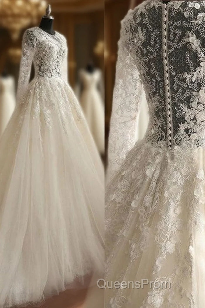 New Style Wedding Dress Long Sleeves, Bride Dress, Bridal Gown ,Dress For Brides Main image