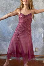 NiceVestidos--Pink Beaded Mid-Length Homecoming Dress Classy Prom Dress