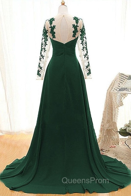 Noble A-Shaped Princess Chiffon Sticker Sweetheart Long Sleeved And Floor Length Mother Of The Bride Dress Secondary image
