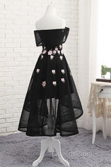 Off Shoulder High Low Fashionable Party Dress, Homecoming Dress, Lovely Formal Dress