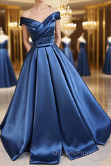 Off the Shoulder Long Evening Prom Dress, Off Shoulder Formal Evening Dress