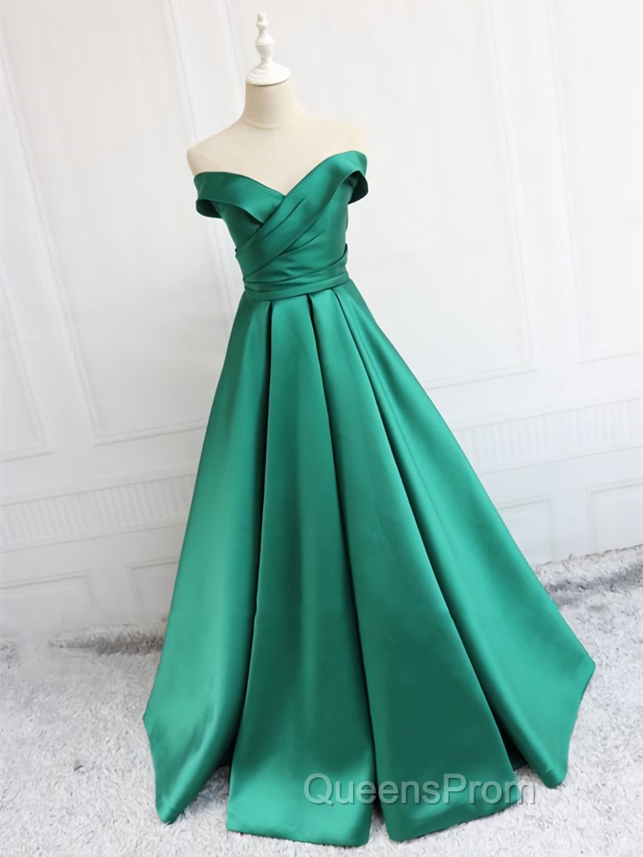 Off the Shoulder Long Evening Prom Dress, Off Shoulder Formal Evening Dress Secondary image