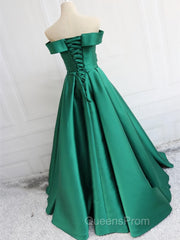 Off the Shoulder Long Evening Prom Dress, Off Shoulder Formal Evening Dress