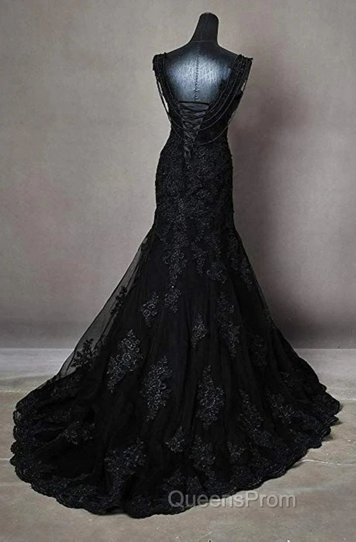 Off-The-Shoulder Long Wedding Dress With Applique Secondary image